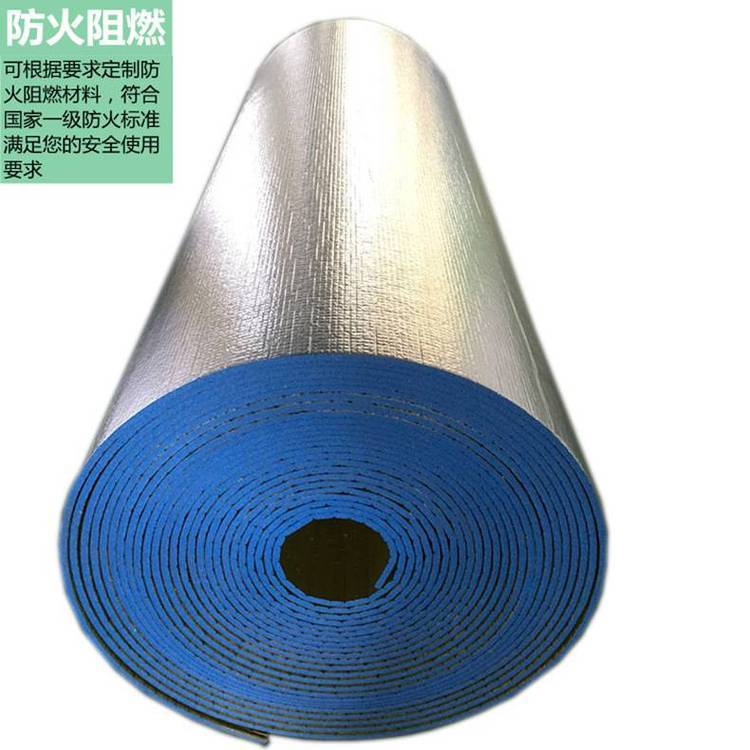 供应铝膜xpe隔热材料 夏季工地铁皮房防晒防暑降温用